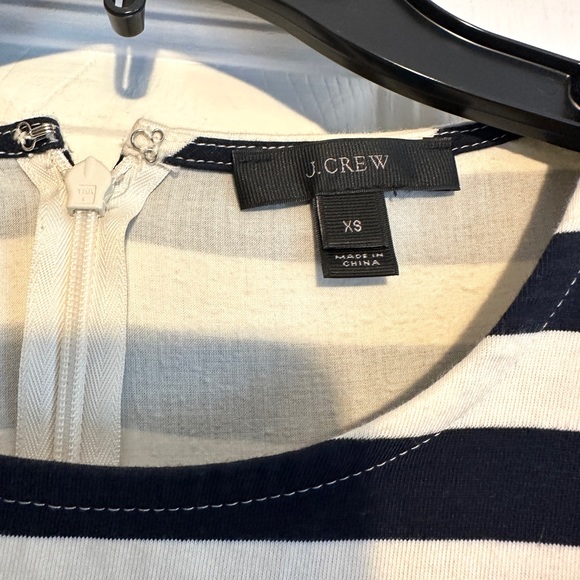 J.Crew Striped Ruffle Peplum Blouse - Picture 4 of 6